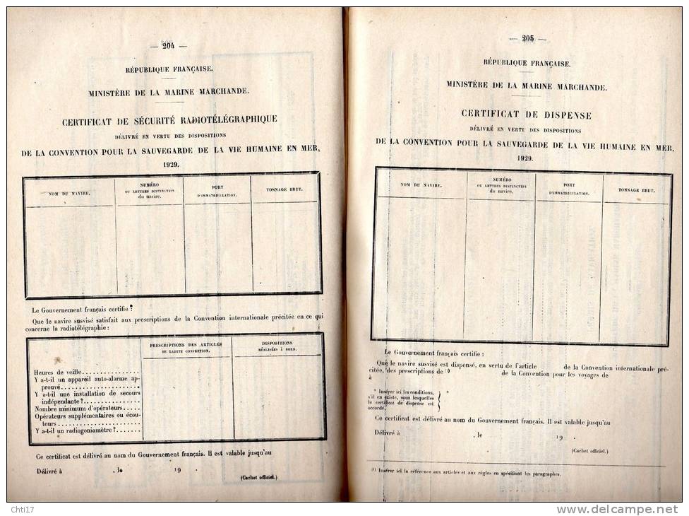 NAVIGATION MARITIME LEGISLATION ET REGLEMENTATION  SECURITE ET HYGIENE METIER MARIN EDIT IMPR NATIONALE 1937 - Boats