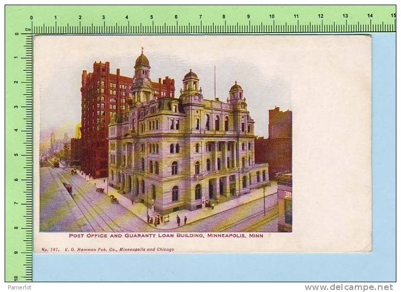 Minneapolis Minnesota ( Post Office And Guaranty Loan ) 2 Scan Divided Unused Post Card Postcard Carte Postale - Minneapolis