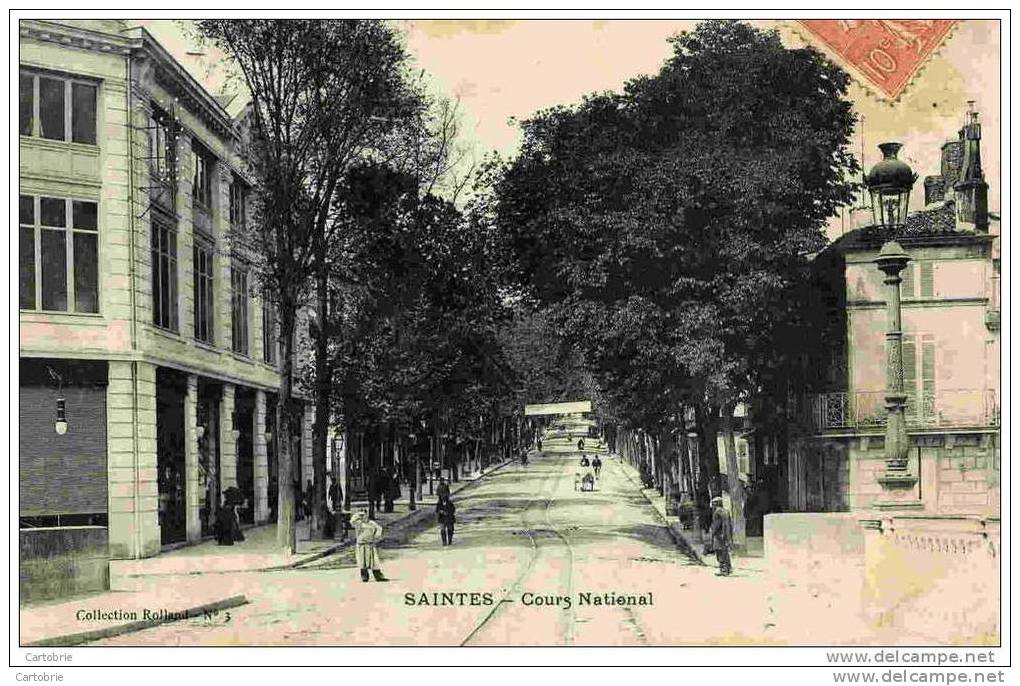 17-SAINTES-Cours National-animée - Saintes