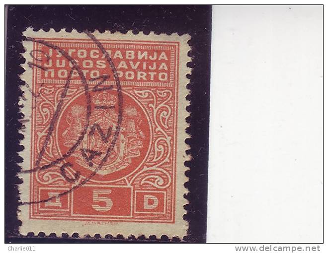 COAT OF ARMS-PORTO-5 DIN-T I-CAZIN-BOSNIA AND HERZEGOVINA-YUGOSLAVIA-1931 - Timbres-taxe