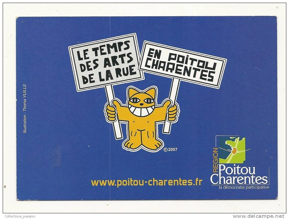 Cp, Poitou-Charentes, Le Temps Des Arts De La Rue En Poitou Charentes - Poitou-Charentes