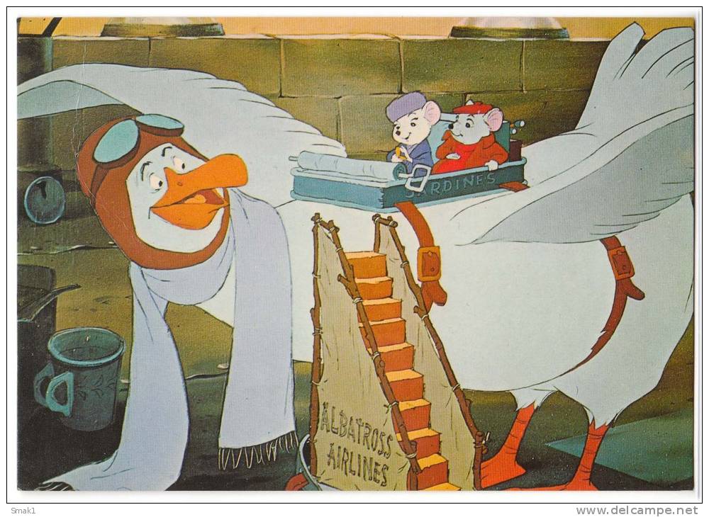 DISNEY OTHER WALT DISNEY CARTOON CHARACTERS THE RESCUERS Nr. 122-4262 OLD POSTCARD - Other & Unclassified