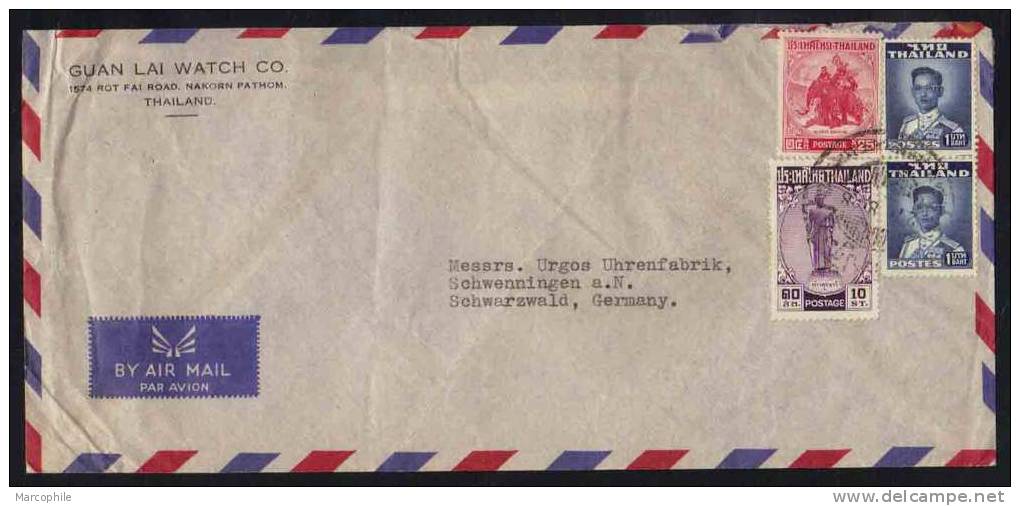 SIAM - THAILANDE / 1955 LETTRE AVION POUR L ALLEMAGNE (ref 3670) - Thailand