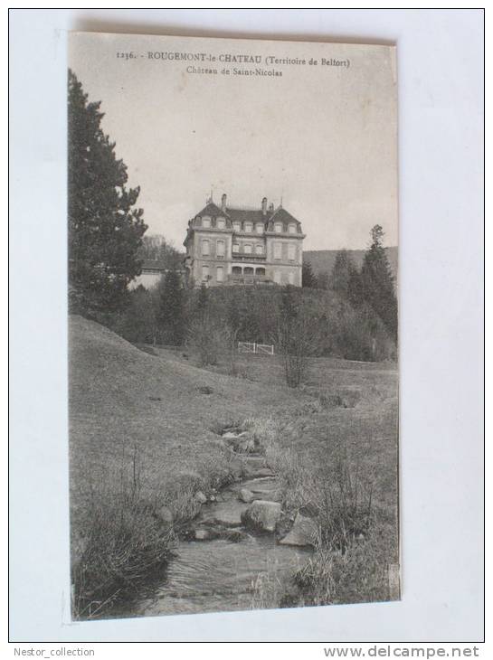 90 ROUGEMONT-le-CHÂTEAU Château De Saint Nicolas (Territoire De Belfort) -  Correspondance De 1919 - Rougemont-le-Château
