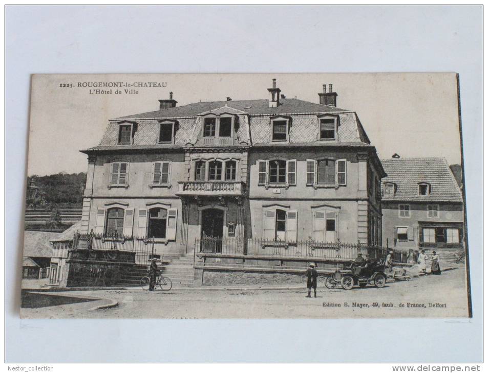 90 ROUGEMONT-le-CHÂTEAU L'Hôtel De Ville -  Animation Editions E Mayer Correspondance De 1919 - Rougemont-le-Château
