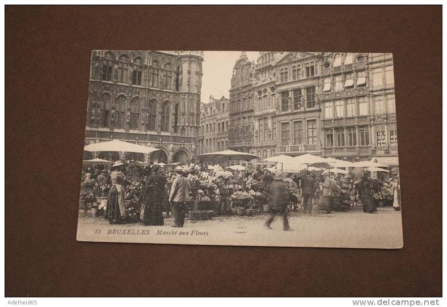 Bruxelles Marché Aux Fleurs Flowers Market 1908 - Marchés