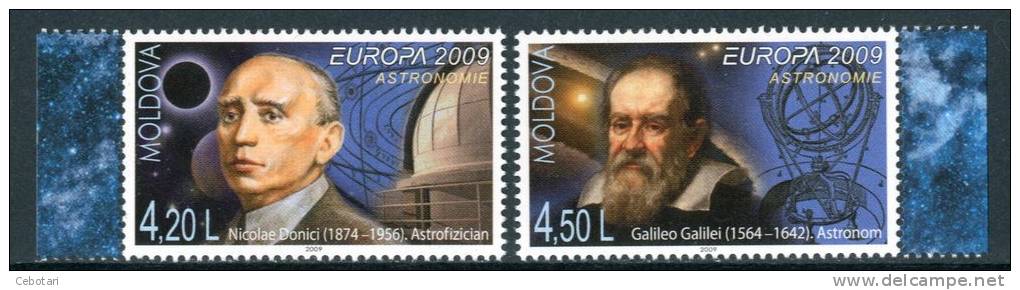 MOLDAVIA / MOLDOVA 2009** - Europa 2009 "Astronomia" - 2 Val. MNH Come Da Scansione - 2009