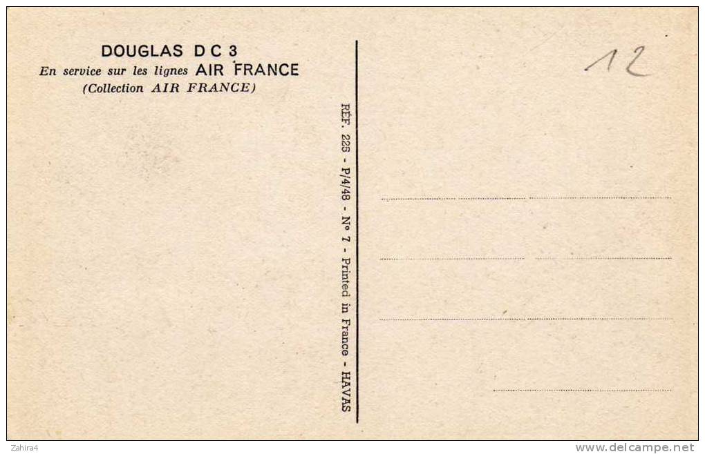 Air France - Douglas DC3 - En Service Sur Les Lignes Air France - 1946-....: Modern Era