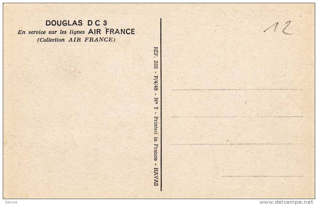 Air France - Douglas DC3 - En Service Sur Les Lignes Air France - 1946-....: Moderne