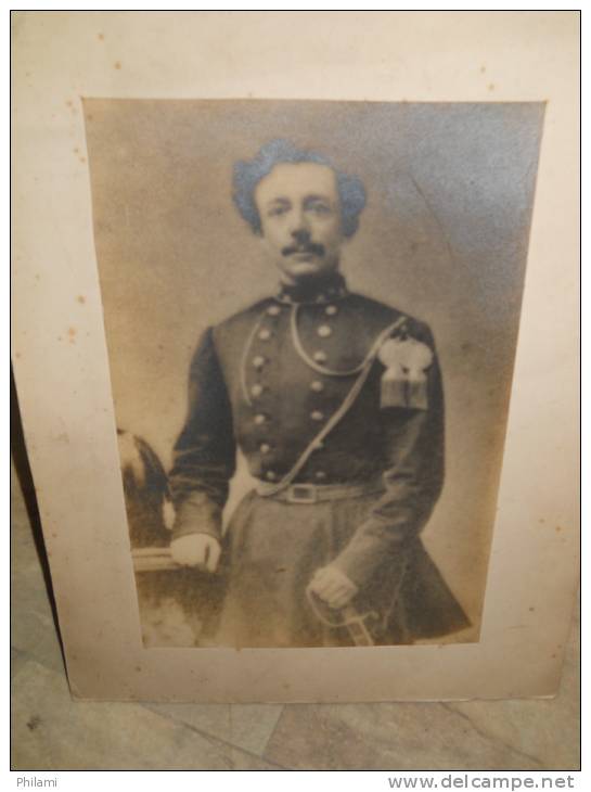 PHOTO D'UN OFFICER AVANT 1900, Dim: 180x285. (PH15) - Guerre, Militaire