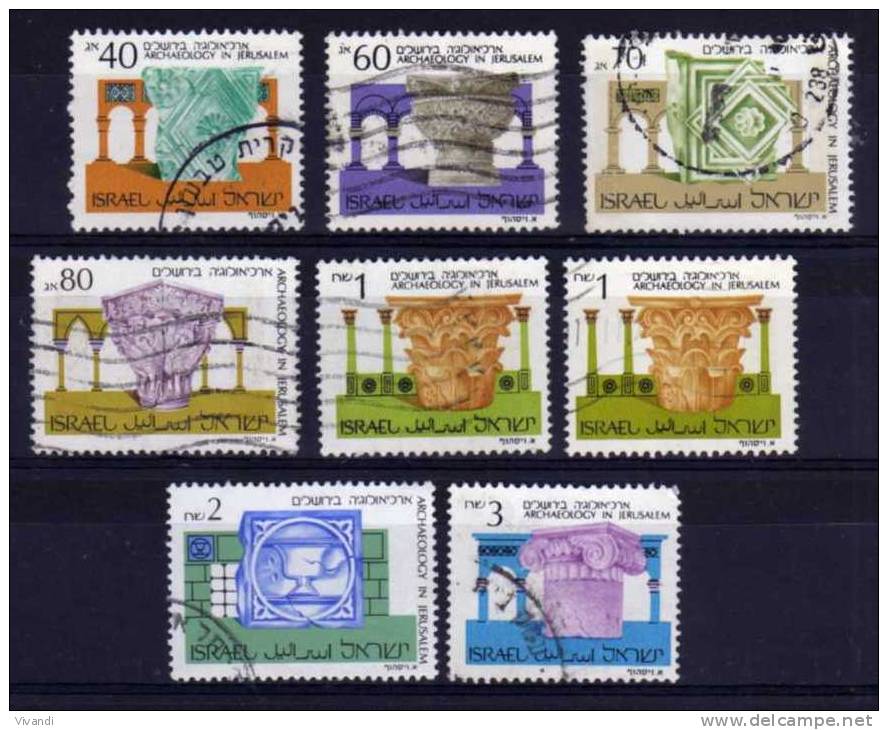 Israel - 1986 - Jerusalem Archaeology (Part Set) - Used - Usados (sin Tab)