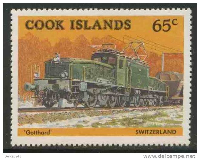 Cook Islands 1985 Mi 1049 ** Gotthard Electric Locomotive, Switserland / Gotthard-Elektrolokomotiv E, Schweiz - Treinen