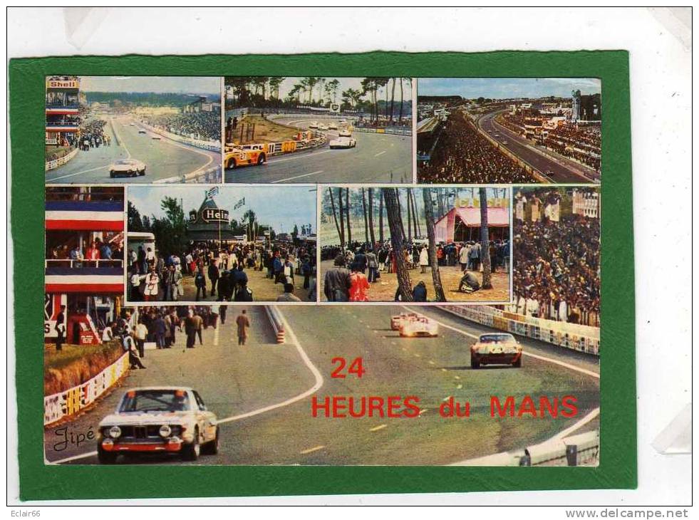 .LES 24 HEURES DU MANS...BELLE MULTIVUES  VOITURES Stands De Ravitaillement SUPERBE CPM - Le Mans