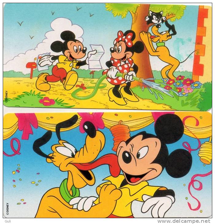 Lot Ensemble  De 2  Cartes - DISNEY  Family  (Mickey ) (pub Nestlé) *PRIX FIXE - Altri & Non Classificati