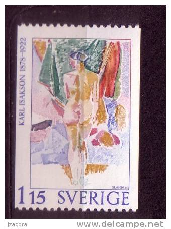 SWEDISH ART PAINTING NUDE WOMEN PEINTURE NUDE FEMMES GEMÄLDE  NACKTE FRAUENISSAKSON SWEDEN 1978 MNH MI 1035 SLANIA - Desnudos