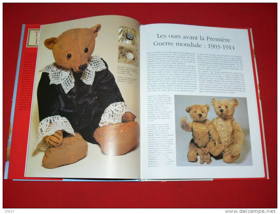 OURS  ANCIENS PELUCHES TEDDY BEARS POUPEE PAR J SPARROW EDITIONS PML EN 1994