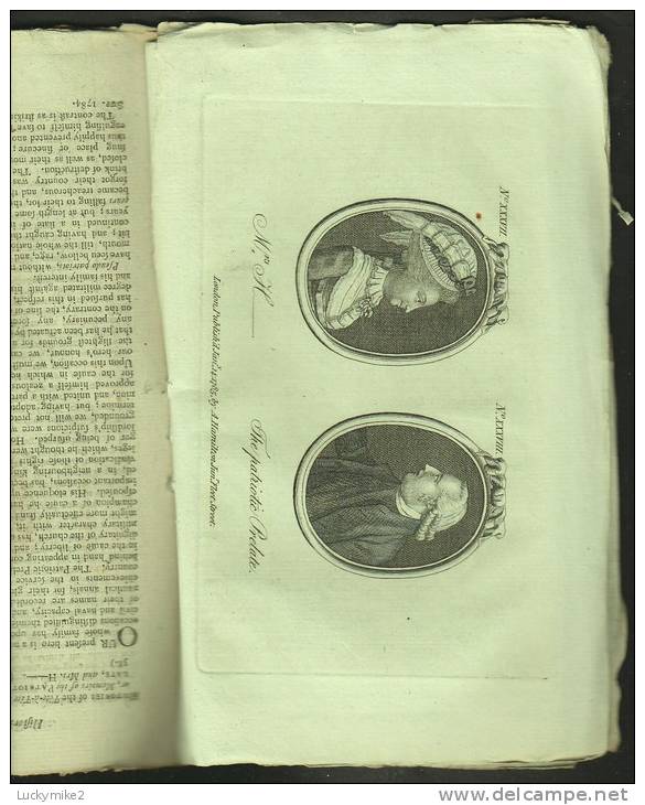 "The Town And Country Magazine Supplement For 1784".  Bill Of Mortality Interest,  Death Of Dr Samuel Johnson. - Literary