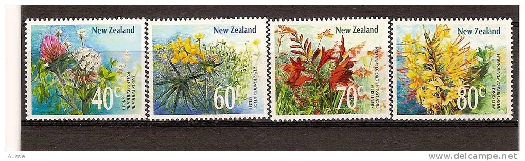 Nouvelle-Zelande New Zealand 1989 Yvertn° 1019-22 *** MNH Cote 7 Euro Flore Bloemen Flowers - Ongebruikt