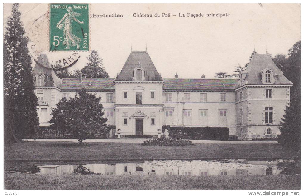 CPA 77  CHARTRETTES, Le Chateau Du Pré.(1913) - Sonstige & Ohne Zuordnung