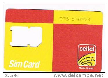 TANZANIA - CELTEL (GSM SIM) - STAY. IN TOUCH. -  USED WITHOUT CHIP - RIF. 2640 - Tanzanie