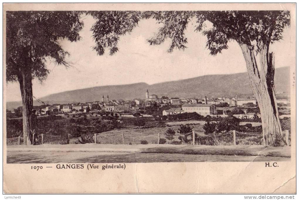 GANGES  VUE GENERALE  Circulée Timbrée 1904 - Ganges