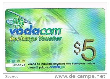 TANZANIA - VODACOM / VODAGO  (GSM RECHARGE) - 5  -  USED  -  RIF. 2641 - Tanzanie