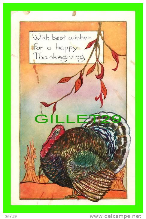 HAPPY THANKSGIVING - TURKEY - WHITNEY MADE - - Thanksgiving