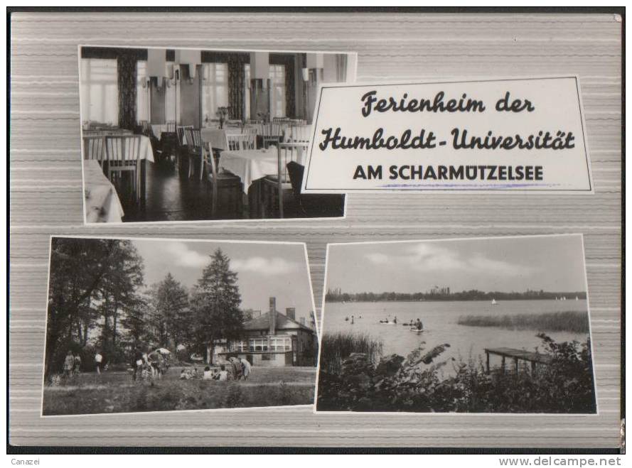 AK Wendisch Rietz/Beeskow, Am Scharmützelsee, Ferienheim Humboldt-Uni, Gel, 1966 - Beeskow