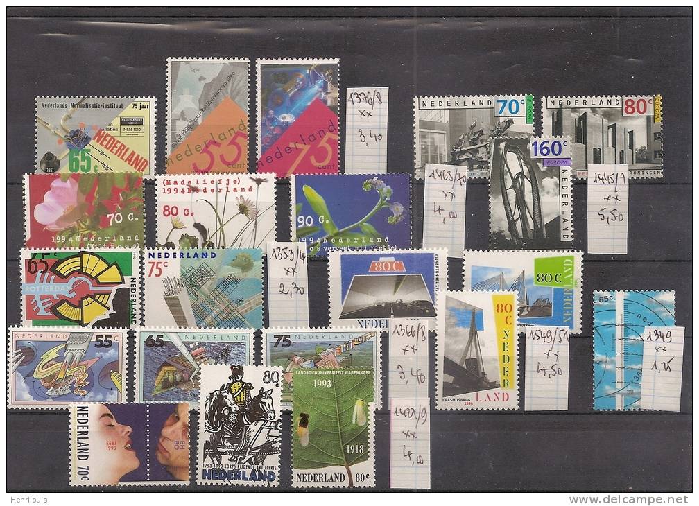 Pays-Bas / Nederland  Lot De Timbres Commémoratifs Neufs**   (ref203 ) - Unused Stamps