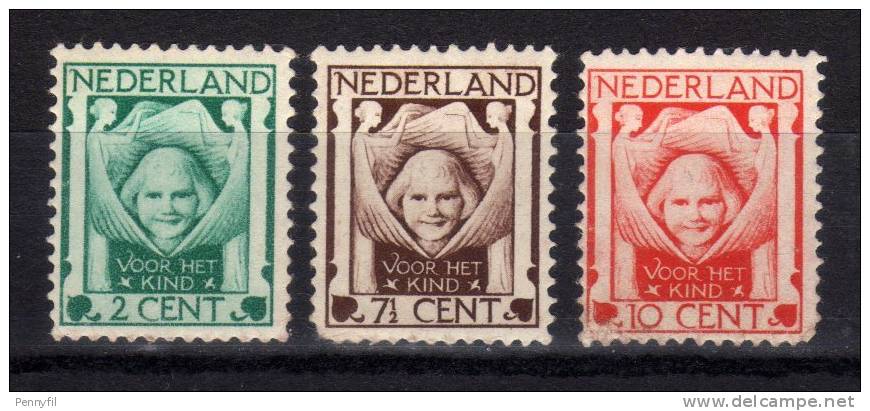 NEDERLAND - 1924 YT 159-160-161 ** CPL - Unused Stamps