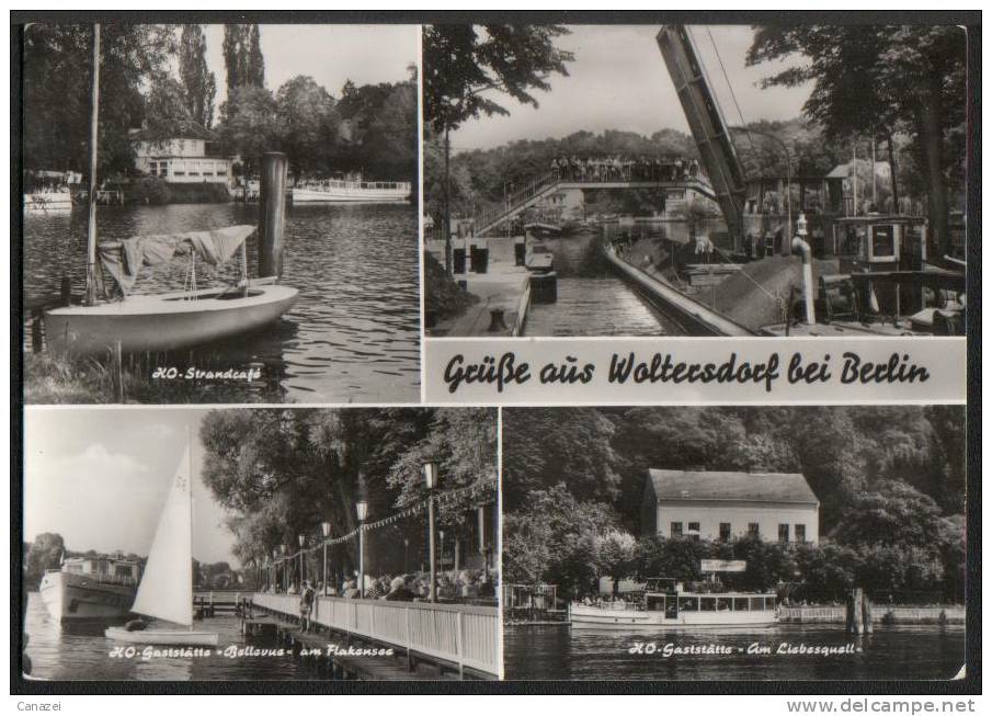 AK Woltersdorf Bei Erkner, Liebesquelle, Flakensee, Schleuse, Gel, 1976 - Woltersdorf