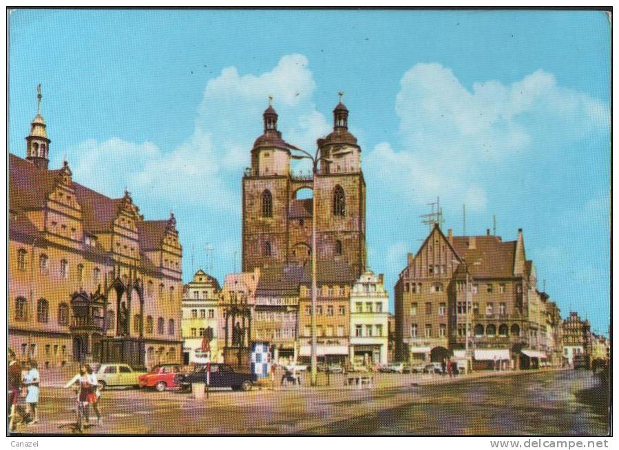 AK Wittenberg: Marktplatz, Gel, 1975 - Wittenberg