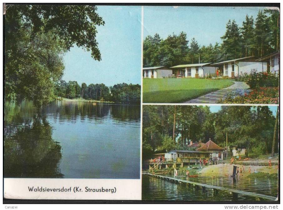 AK Waldsieversdorf/Kr. Strausberg, Erholungszentrum AHB Intermed, Gel, 1975 - Strausberg