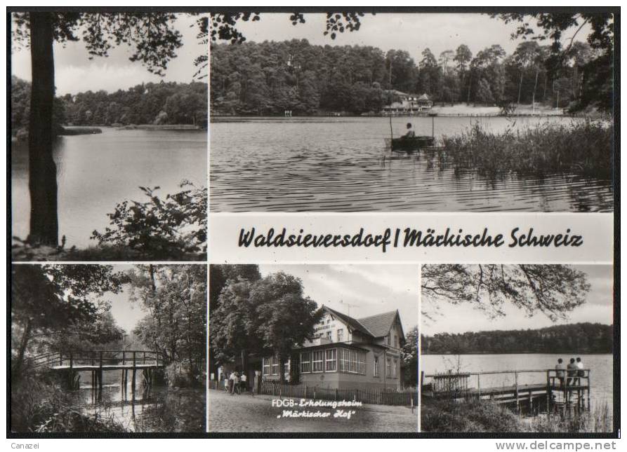 AK Waldsieversdorf/Kr. Strausberg, Erholungsheim Märkischer Hof, Beschr,  1976 - Strausberg