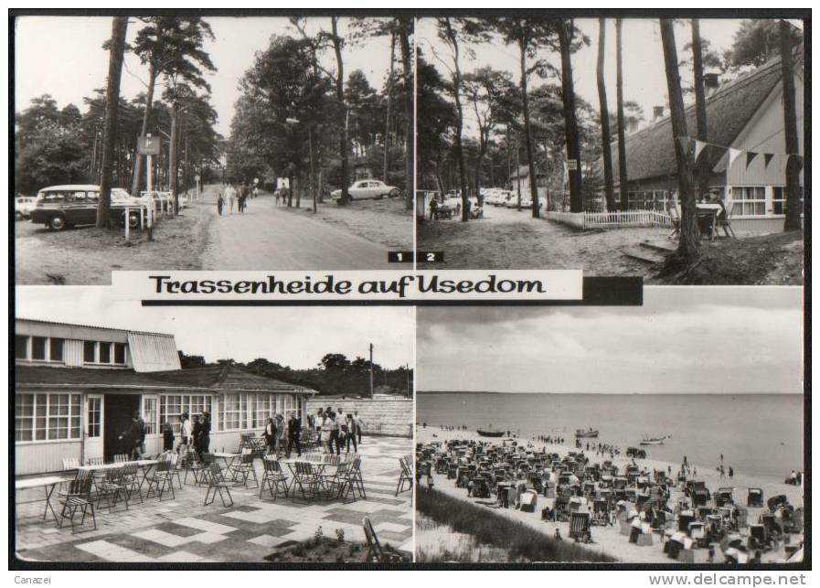 AK Trassenheide, Ferienlager Der Friedrich-Schiller-Universität Jena, Gel, 1975 - Usedom