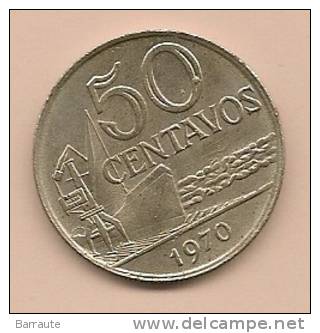 50 Centavos BRESIL 1970 - Brasil
