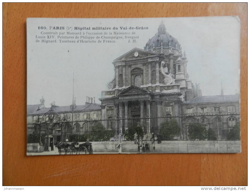 Cp  Paris  ( 5 E ) Hopital Militaire Du Val De Grâce  . - Santé, Hôpitaux