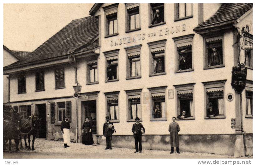 Flawil Gasthaus Und Metzgerei Krone Und Postkutsche Pöstler - Flawil