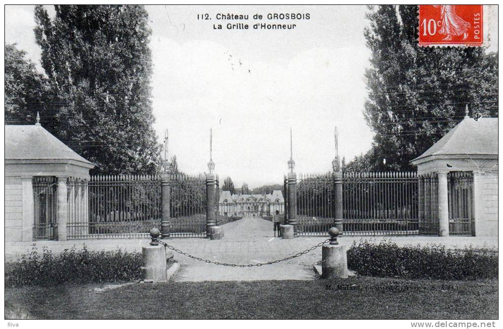 CHâteau De GROSBOIS (La Grille D'Honneur ) - Chateau De Grosbois
