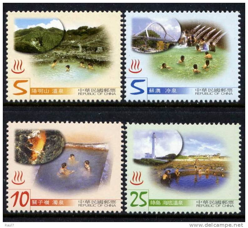 FORMOSE -TAIWAN 2003 - Sources Chaudes De Taïwan - 4 Val Neufs // Mnh Hot Springs - Neufs