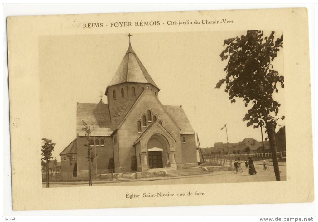 REIMS  - FOYER REMOIS  - Eglise Saint Nicaise Vue De Face. - Reims