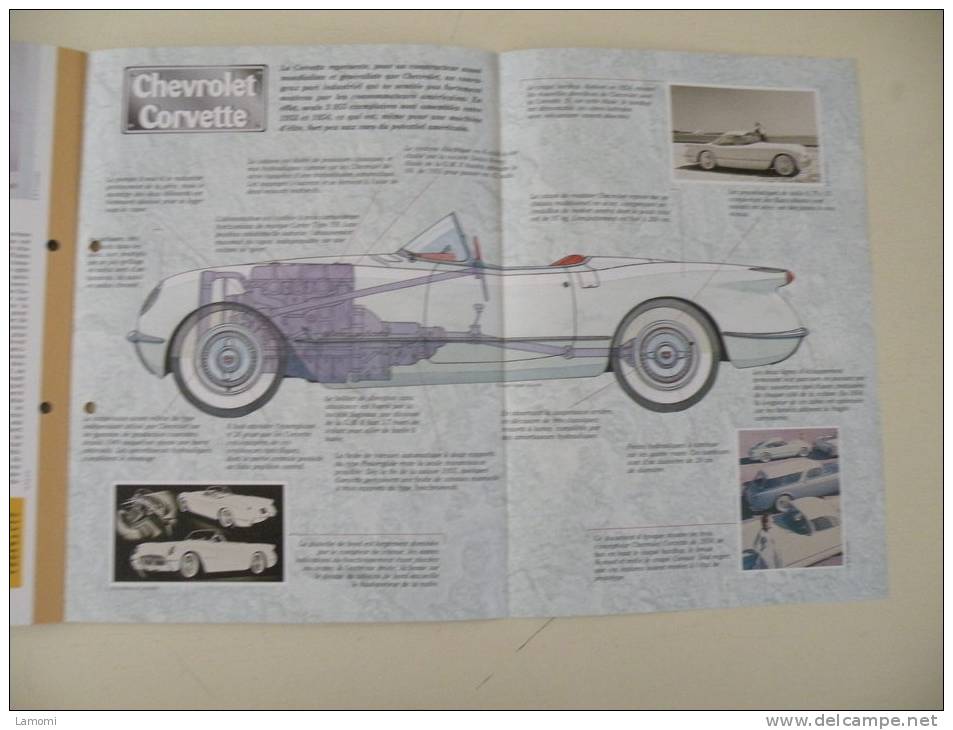 Fiche Technique Voiture - Chevrolet Corvette La 1er Du Nom - 1953 - (N°16) - Cars