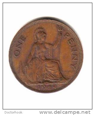 GREAT BRITAIN    1  PENNY  1944  (KM# 845) - D. 1 Penny