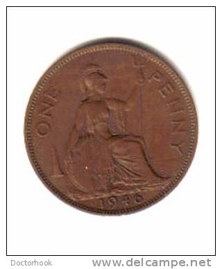 GREAT BRITAIN    1  PENNY  1946  (KM# 845) - D. 1 Penny