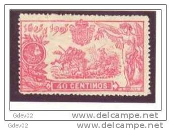 ES262-3145TO.Espagne.Spain. LITERATURA.EL    QUIJOTE   1905 (Ed 262*) Con Charnela.MUY BONITO - Sin Clasificación