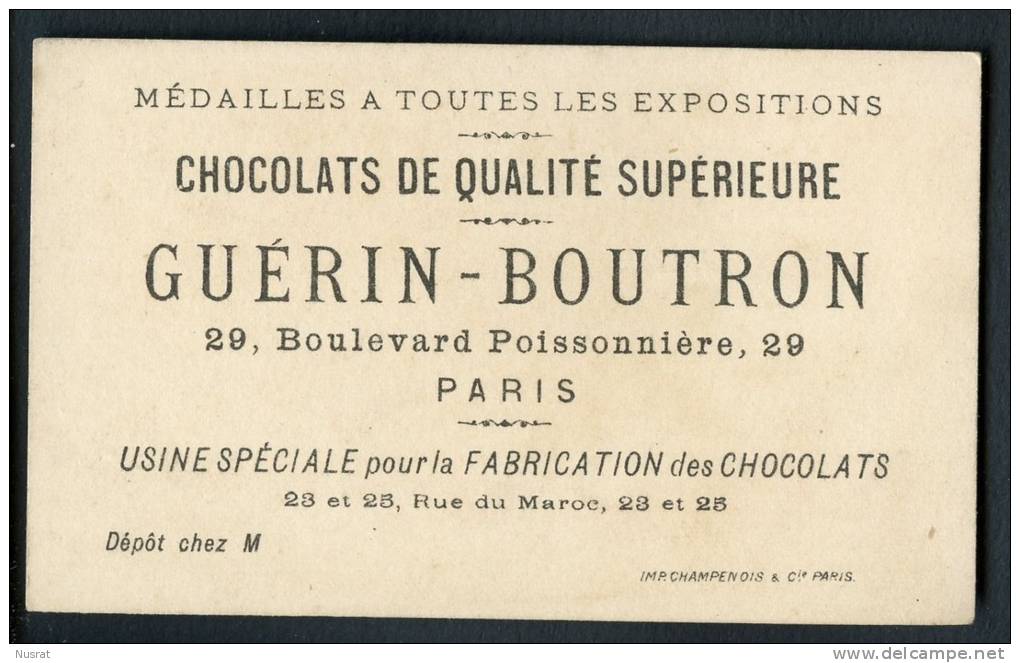 Chromo Guérin Boutron, Thème Mois De L´année, Juillet, Enfants, Cueillette, Lith. Champenois - Guérin-Boutron