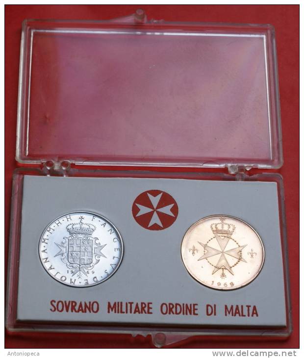 SMOM 1969 - SILVER AND BRONZE COINS - Malta, Sovr. Mil. Ordine Di