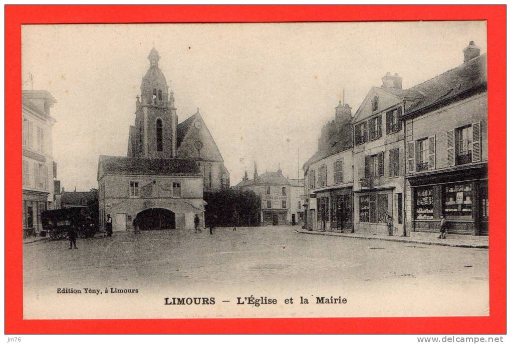 LIMOURS - L'Eglise Et La Mairie. (animation) - Limours