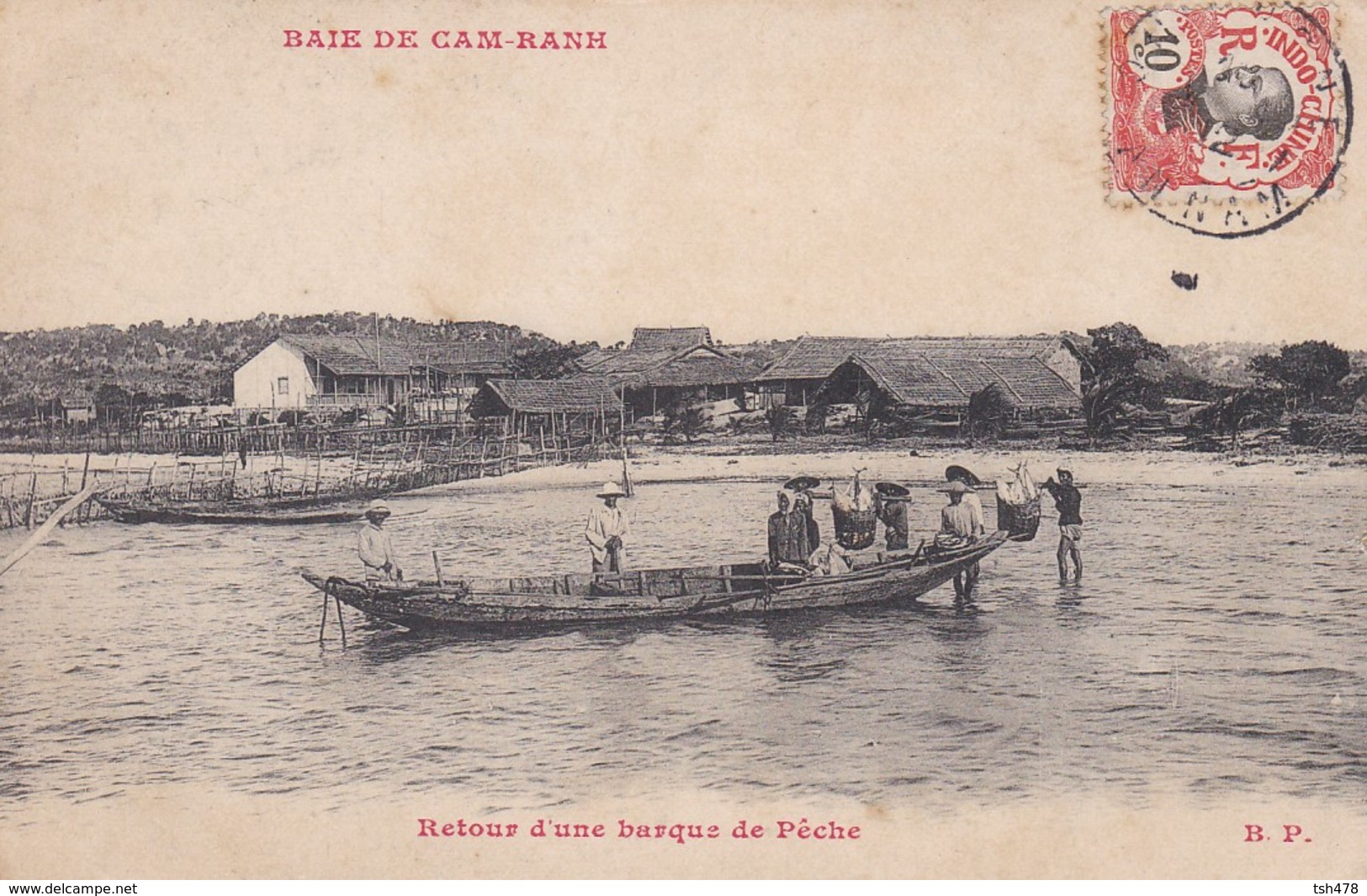 ASIE---TONKIN---baie De Cam Ranh---retour D'une Barque De Pêche--voir 2 Scans - Viêt-Nam