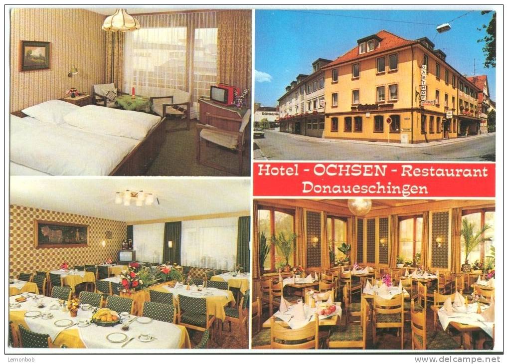 Germany, Hotel OCHSEN Restaurant, Donaueschingen, Dated Unused Postcard [12250] - Donaueschingen
